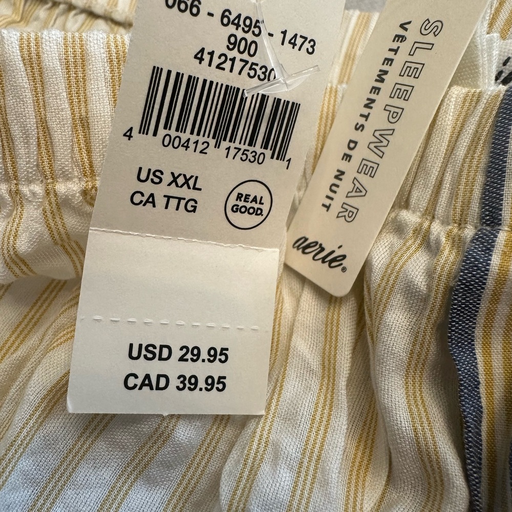 Aerie Off Duty Seersucker PJ Boxers NWT size xxl - Picture 3 of 5